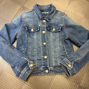 CAT & JACK GIRLS DENIM JACKET COAT SIZE LARGE 10/12